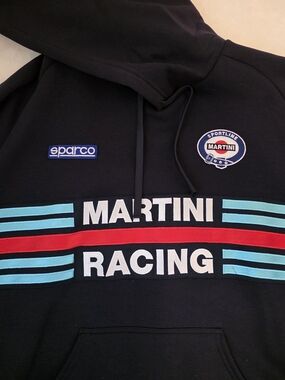 Sparco Martini Hooded Sweatshirt - XL in Navy